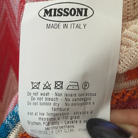 Missoni Mare Zigzag-Print Long Caftan Coverup, Multi Size OS - Picture 7 of 7